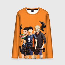 Лонгслив мужской Haikyu Team, цвет: 3D-принт