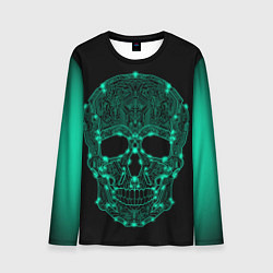Лонгслив мужской Cyber Skull, цвет: 3D-принт
