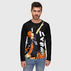 Лонгслив мужской ВОЛЕЙБОЛ!! HAIKYUU!!, цвет: 3D-принт — фото 2