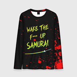 Лонгслив мужской WAKE THE F*** UP SAMURAI, цвет: 3D-принт