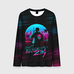 Лонгслив мужской Cyberpunk 2077 NIGHT CITY, цвет: 3D-принт