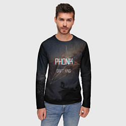 Лонгслив мужской PHONK Drift King фонк дрифт, цвет: 3D-принт — фото 2