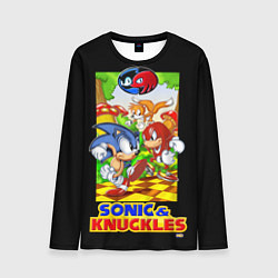Лонгслив мужской Sonic&Knuckles, цвет: 3D-принт