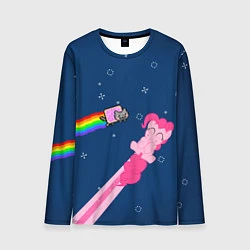 Лонгслив мужской Nyan cat x Pony, цвет: 3D-принт