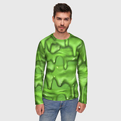 Лонгслив мужской Green Slime, цвет: 3D-принт — фото 2