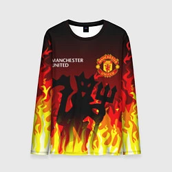 Лонгслив мужской MANCHESTER UNITED ДЬЯВОЛ, цвет: 3D-принт