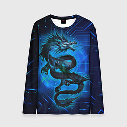 Лонгслив мужской Кибер-Dragon, цвет: 3D-принт