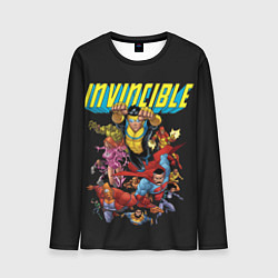 Лонгслив мужской Неуязвимый Invincible, цвет: 3D-принт