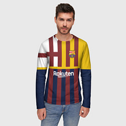 Лонгслив мужской BARCELONA FC БАРСЕЛОНА ФК BARCA, цвет: 3D-принт — фото 2