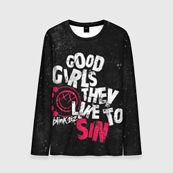 Лонгслив мужской Blink 182, Good Girl, цвет: 3D-принт