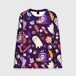 Мужской лонгслив HALLOWEEN BTS BT21 PATTERN БТ21 БТС ХЕЛЛОУИН