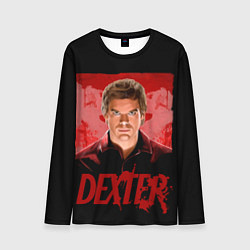 Лонгслив мужской Dexter Декстер портрет постер, цвет: 3D-принт