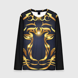 Лонгслив мужской Золотой символ года Тигр, цвет: 3D-принт