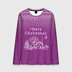 Лонгслив мужской Новогодний дом, цвет: 3D-принт
