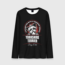 Лонгслив мужской Йоркширский Терьер Yorkshire Terrier, цвет: 3D-принт