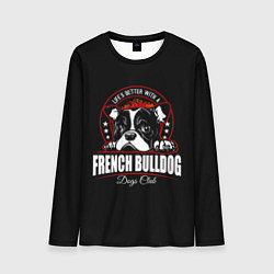 Мужской лонгслив Французский Бульдог French Bulldog