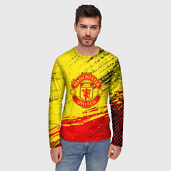 Лонгслив мужской Manchester United Футбольный клуб, цвет: 3D-принт — фото 2