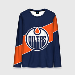 Лонгслив мужской Эдмонтон Ойлерз Edmonton Oilers NHL, цвет: 3D-принт