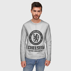 Лонгслив мужской Chelsea FC Graphite Theme, цвет: 3D-принт — фото 2