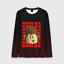 Лонгслив мужской ROBLOX LEGO FACE УЗОР СОТЫ, цвет: 3D-принт