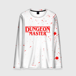 Лонгслив мужской DUNGEON MASTER BLOOD ГАЧИМУЧИ БЕЛЫЙ, цвет: 3D-принт