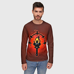 Лонгслив мужской Darkest Dungeon Факел, цвет: 3D-принт — фото 2