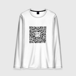 Лонгслив мужской Я QR-кот, гуляю где вздумается!, цвет: 3D-принт