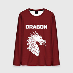 Лонгслив мужской WHITE DRAGON, цвет: 3D-принт