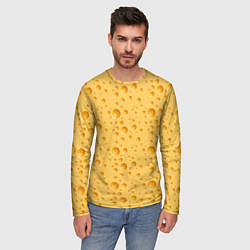 Лонгслив мужской Сыр Cheese, цвет: 3D-принт — фото 2