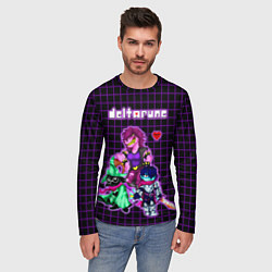 Лонгслив мужской Deltarune Logo Characters, цвет: 3D-принт — фото 2