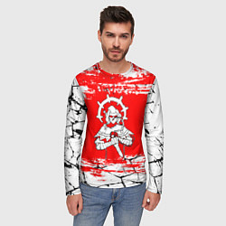 Лонгслив мужской Darkest Dungeon - Трещины, цвет: 3D-принт — фото 2