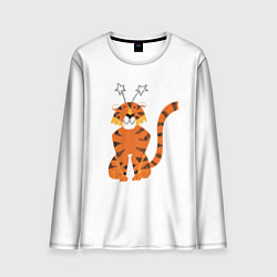Лонгслив мужской Тигр новогодний, цвет: 3D-принт