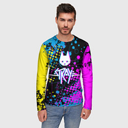 Лонгслив мужской Stray кот бродяга, цвет: 3D-принт — фото 2