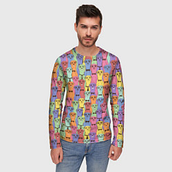 Лонгслив мужской Красочные Сурикаты, цвет: 3D-принт — фото 2