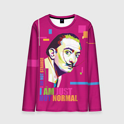 Лонгслив мужской Salvador Dali: I am just not normal, цвет: 3D-принт