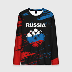 Лонгслив мужской Russia Герб в стиле, цвет: 3D-принт