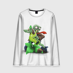 Лонгслив мужской Plants vs Zombies горохострел против зомби, цвет: 3D-принт