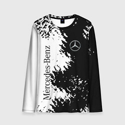 Лонгслив мужской Mercedes-Benz: Black & White, цвет: 3D-принт