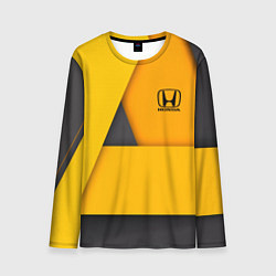 Лонгслив мужской Honda - Yellow, цвет: 3D-принт