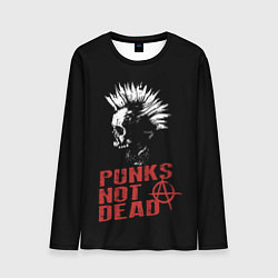 Лонгслив мужской Punks Not Dead, цвет: 3D-принт