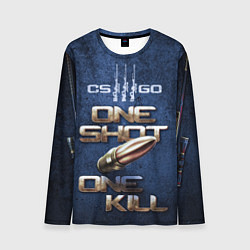 Лонгслив мужской One Shot One Kill CS GO, цвет: 3D-принт