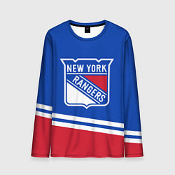 Лонгслив мужской New York Rangers Нью Йорк Рейнджерс, цвет: 3D-принт