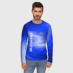 Лонгслив мужской Subaru субару, цвет: 3D-принт — фото 2