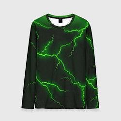 Мужской лонгслив Разряд молнии: Green