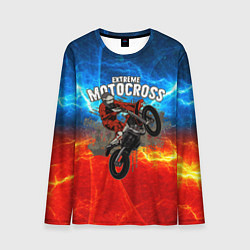 Лонгслив мужской Extreme Motocross, цвет: 3D-принт