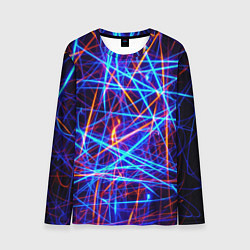 Лонгслив мужской Neon pattern Fashion 2055, цвет: 3D-принт
