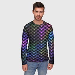 Лонгслив мужской Color vanguard pattern 2025 Neon, цвет: 3D-принт — фото 2