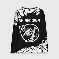 Лонгслив мужской Shinedown КОТ Краска, цвет: 3D-принт