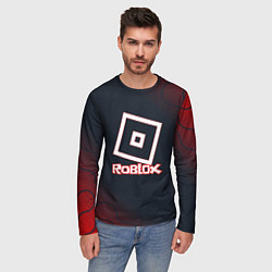 Лонгслив мужской Roblox : logo, цвет: 3D-принт — фото 2