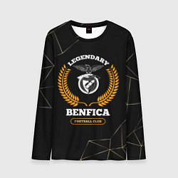 Лонгслив мужской Лого Benfica и надпись Legendary Football Club на, цвет: 3D-принт